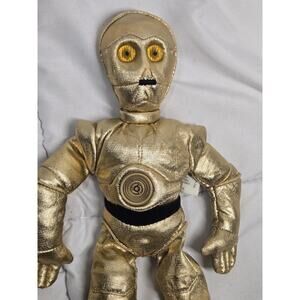 1997 Kenner 10" Star Wars Buddies C-3P0 Bean Bag Plush Figure Hasbro Collectible